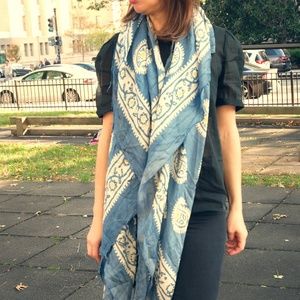 Handmade silk/cotton scarf